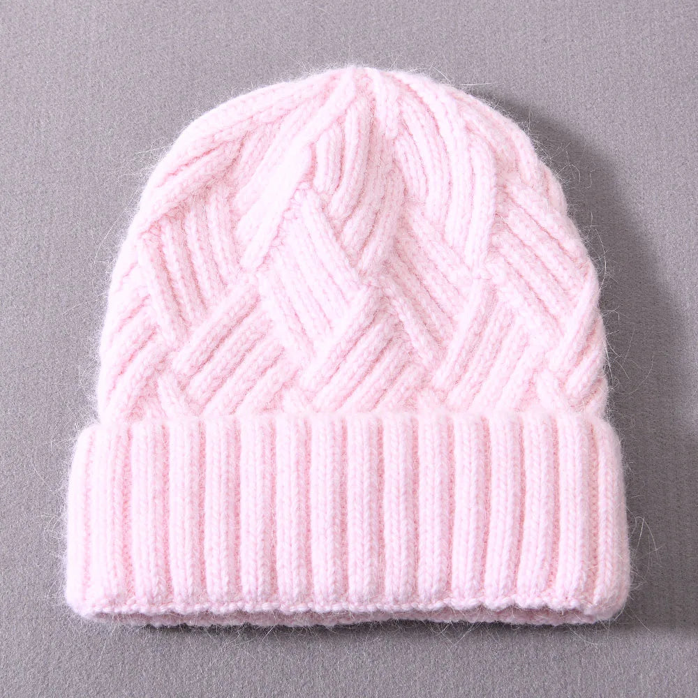 Womens Beanie Cashmere Wool Blend