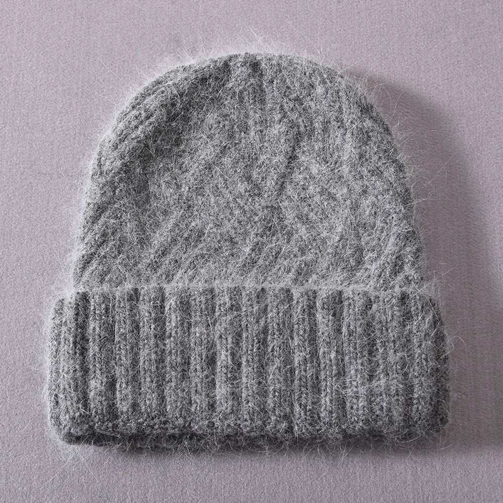 Womens Beanie Cashmere Wool Blend