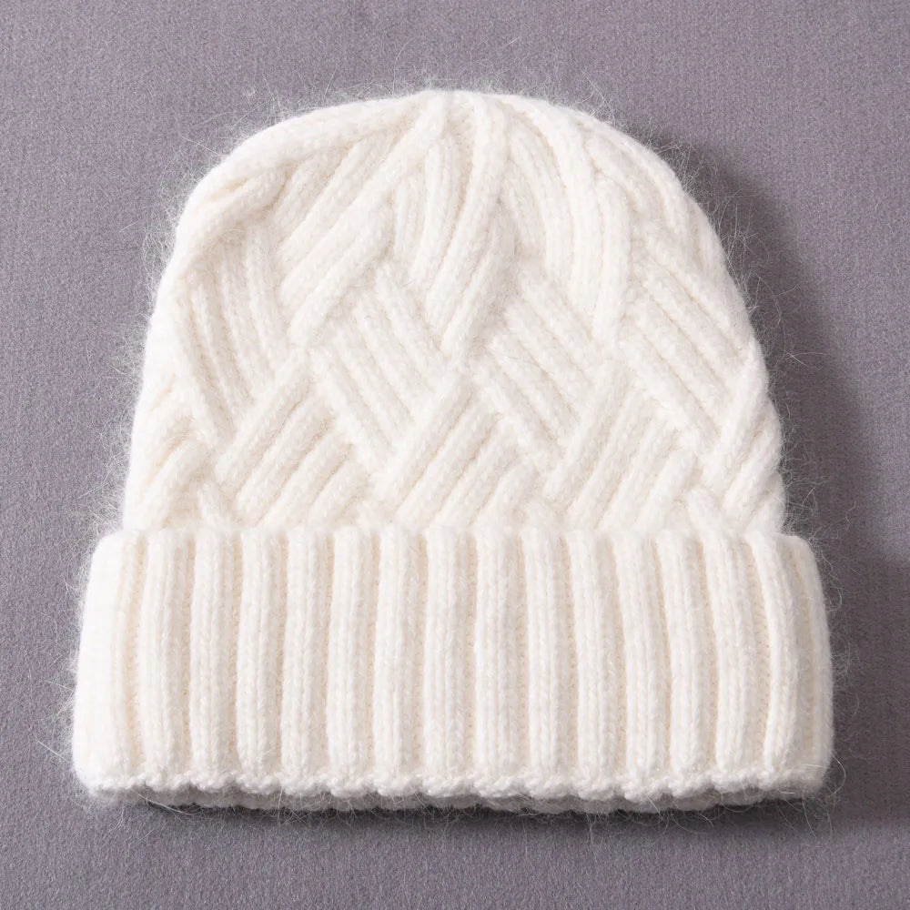 Womens Beanie Cashmere Wool Blend