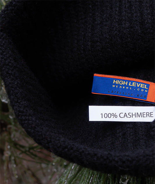 HL Cashmere Beanie Black