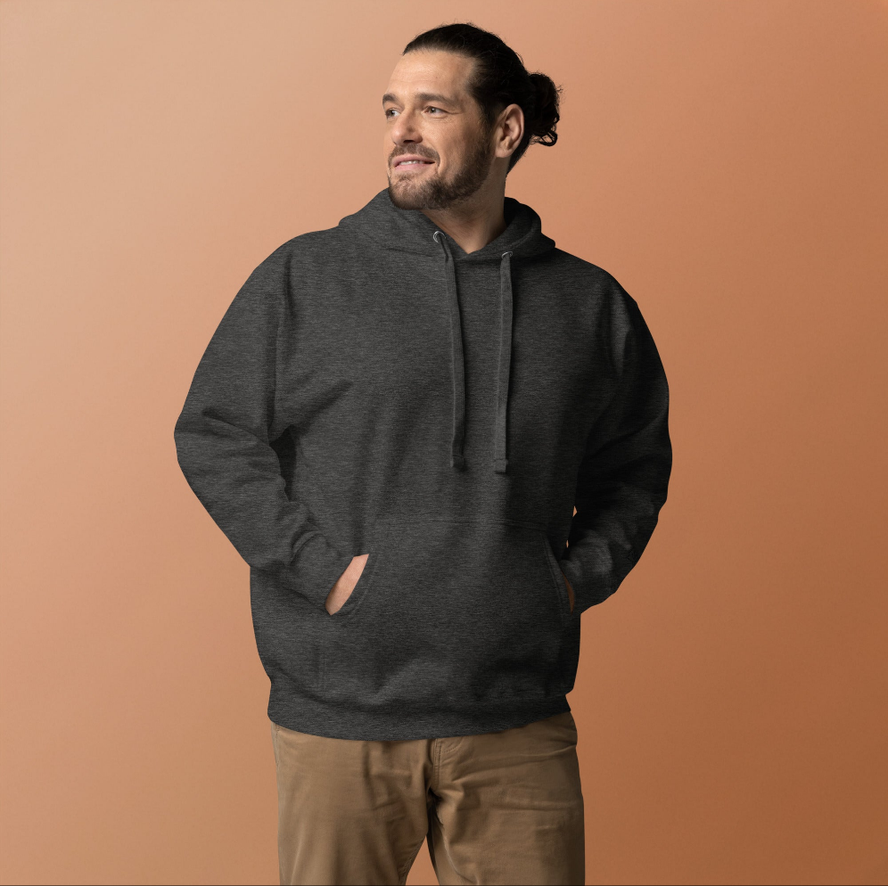 Mens Charcoal Hoodie