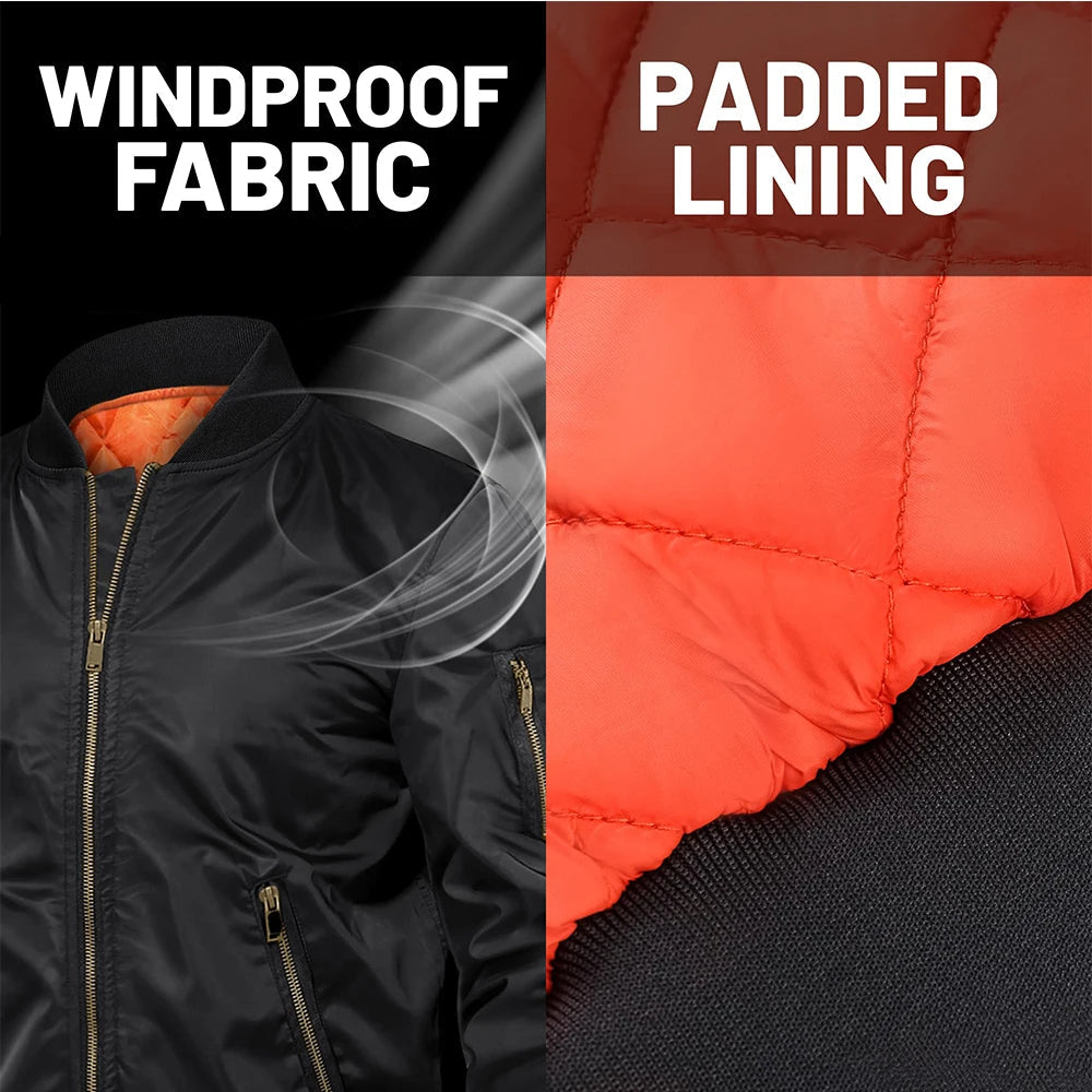 TACVASEN Mens Classic Bomber Jacket