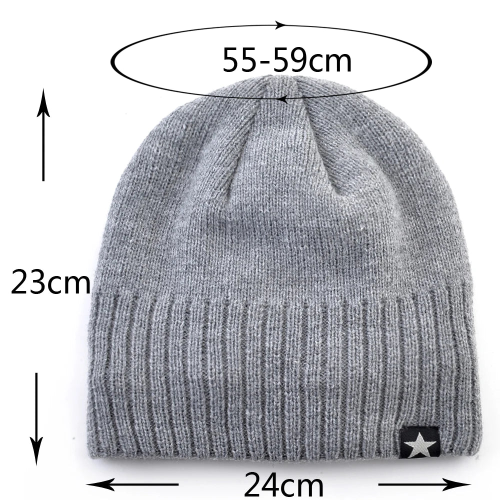Knitted Double Layer Beanie