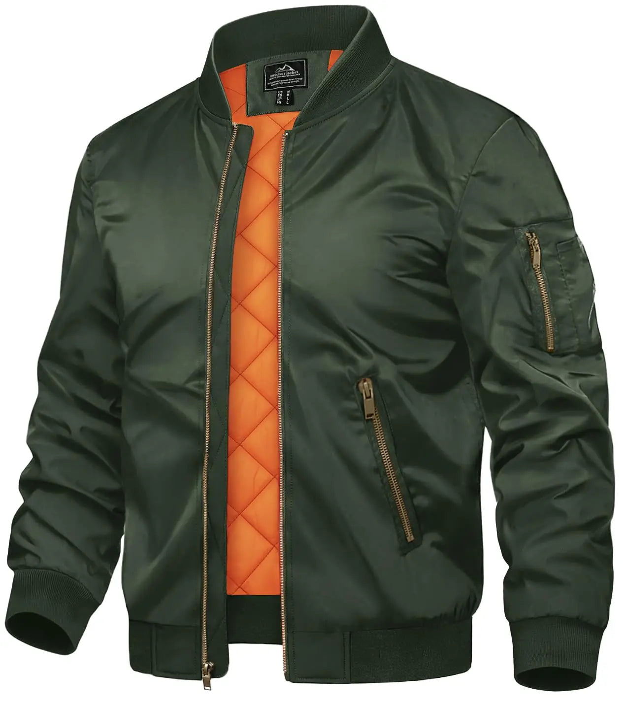 TACVASEN Mens Classic Bomber Jacket