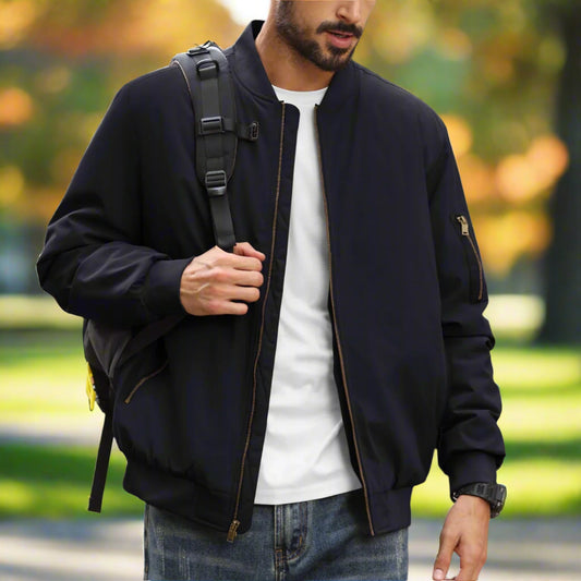 TACVASEN Mens Classic Bomber Jacket