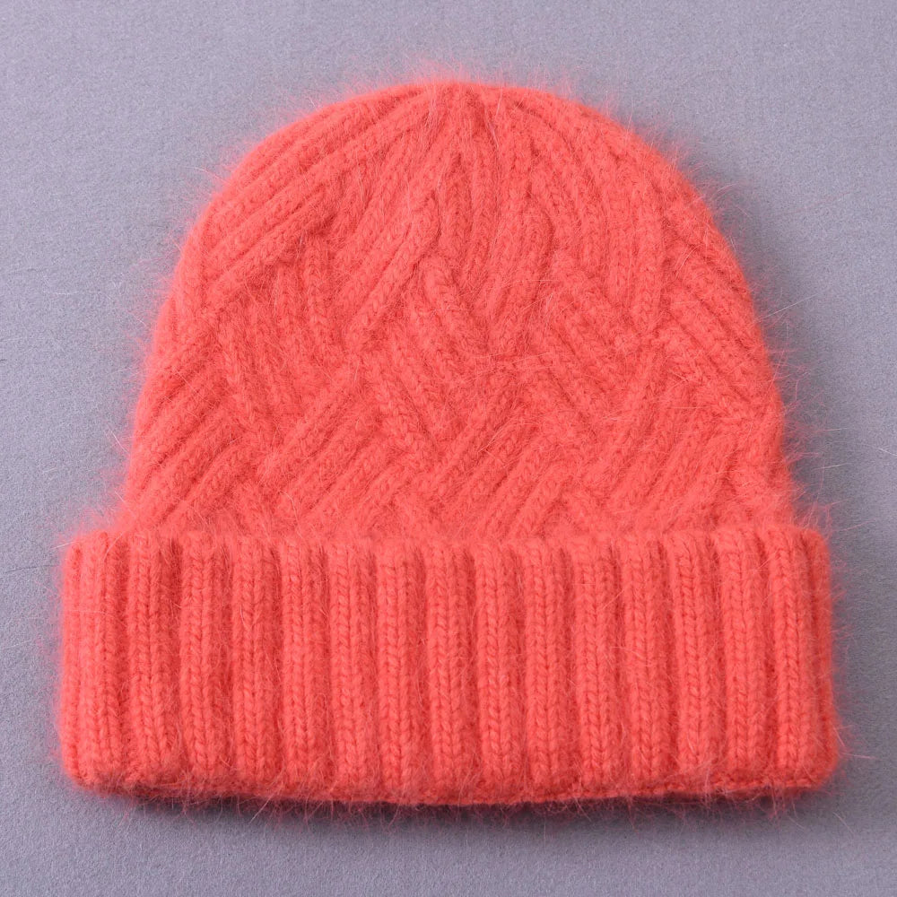 Womens Beanie Cashmere Wool Blend