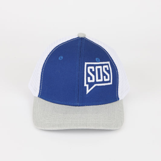 Trucker Cap - Blue/White/Grey