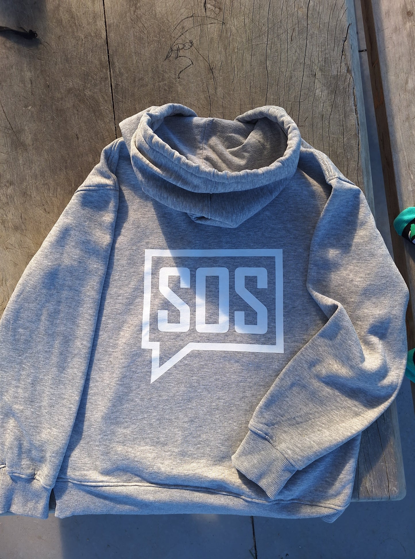 Grey Hoodie / White Logo