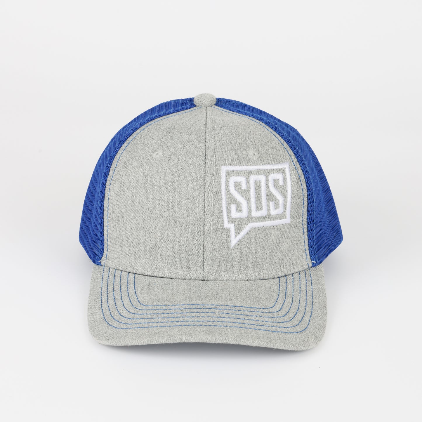 Trucker Cap - Light Grey/Blue