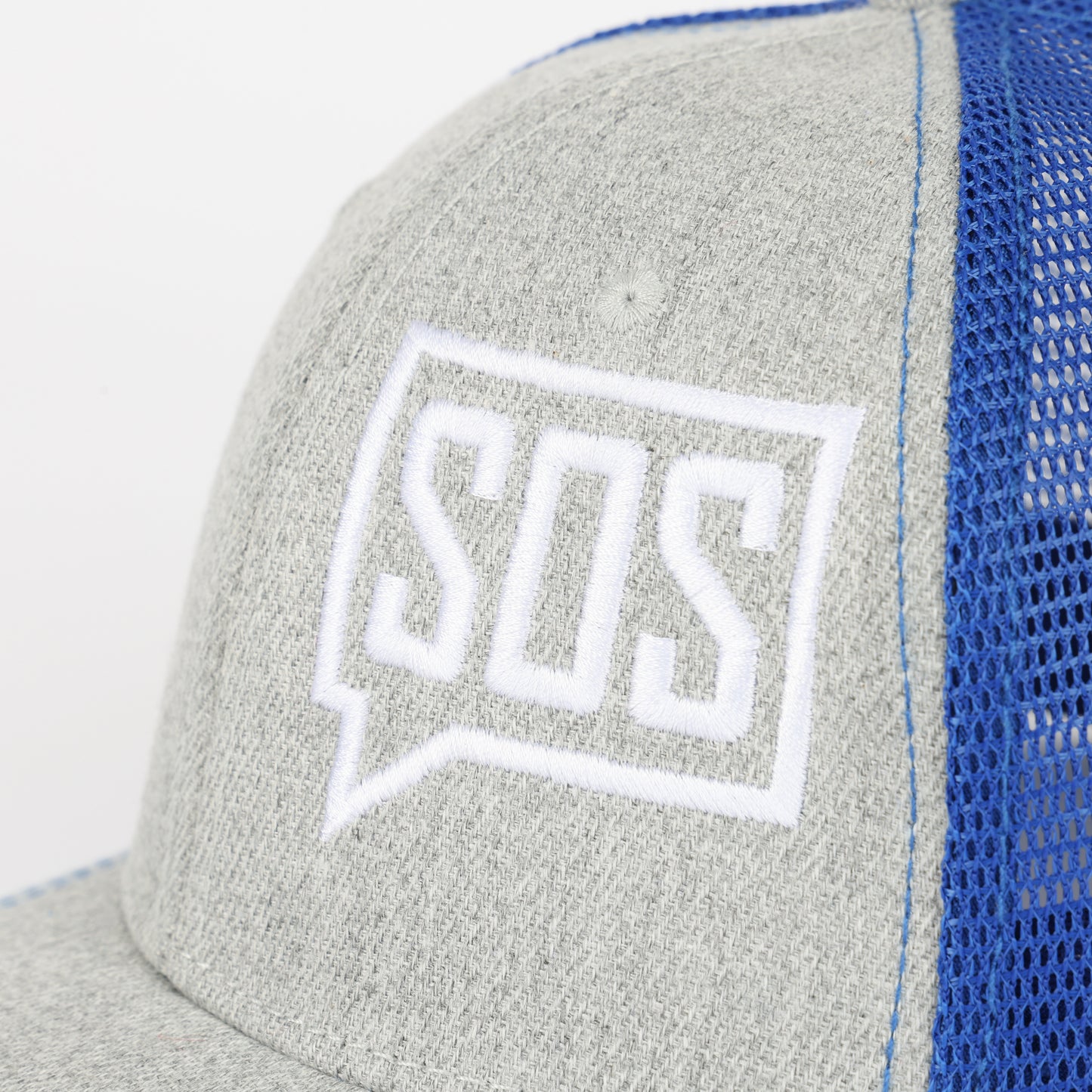 Trucker Cap - Light Grey/Blue