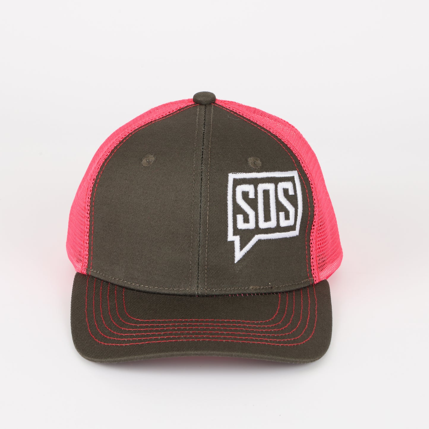 Trucker Cap - Dark Grey/Pink