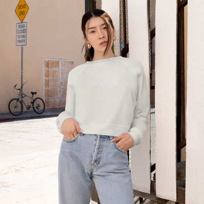 Cropped Fleece Sweatshirt