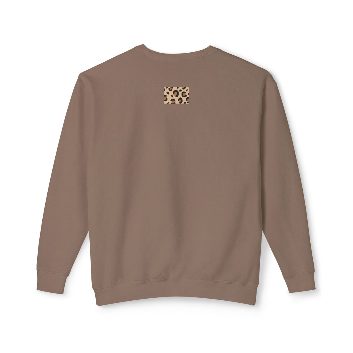 Lightweight Leopard Print Crewneck Sweatshirt