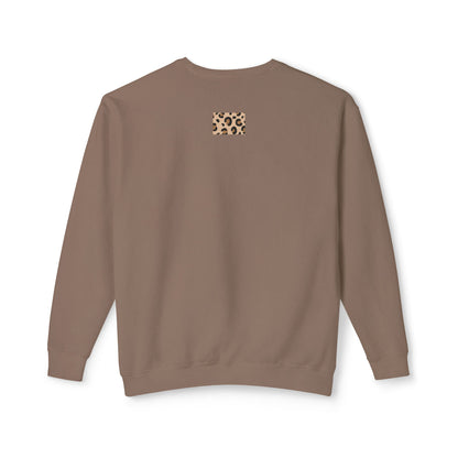 Lightweight Leopard Print Crewneck Sweatshirt