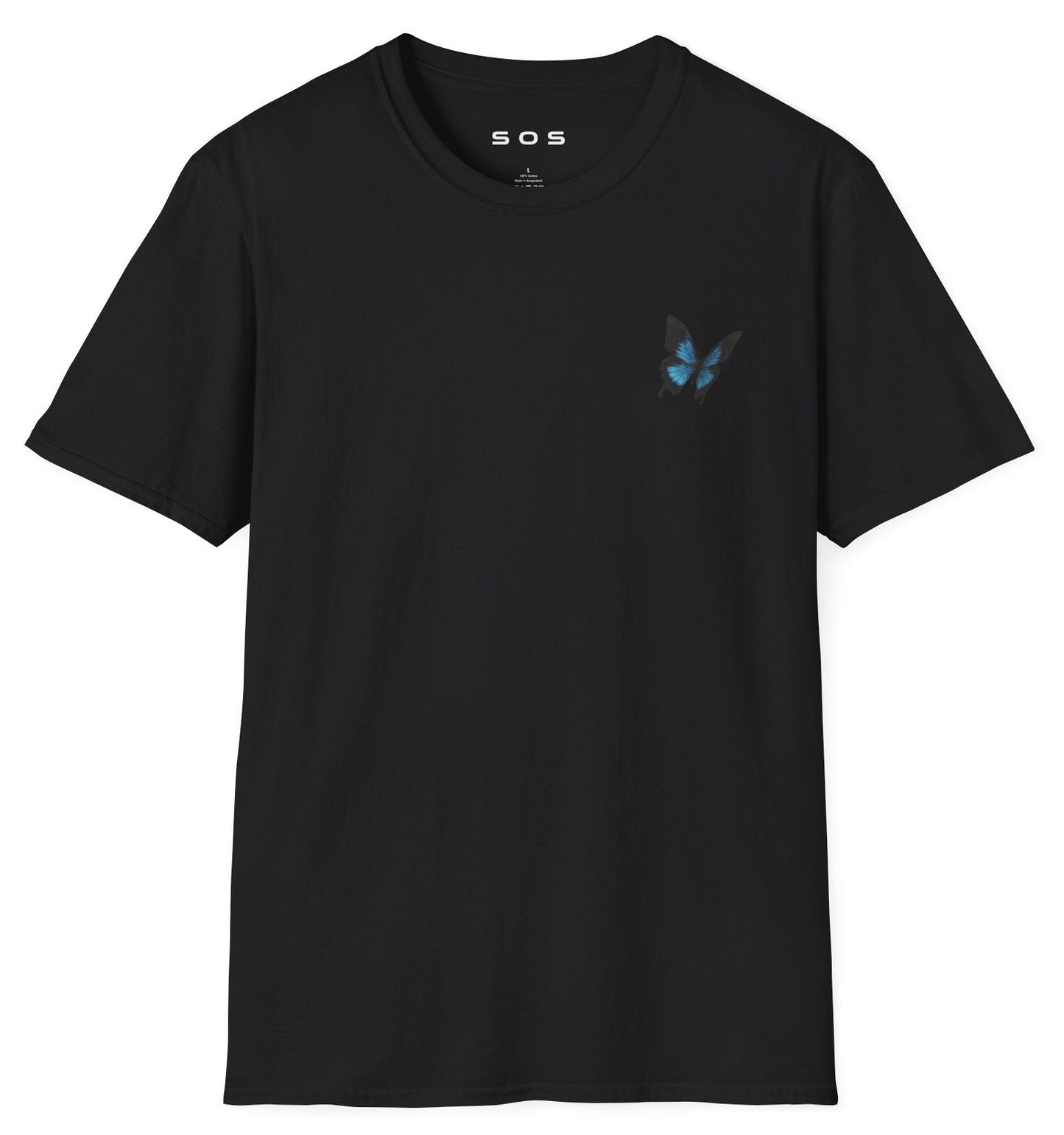 BLUE* Butterfly Womens Softstyle T-Shirt