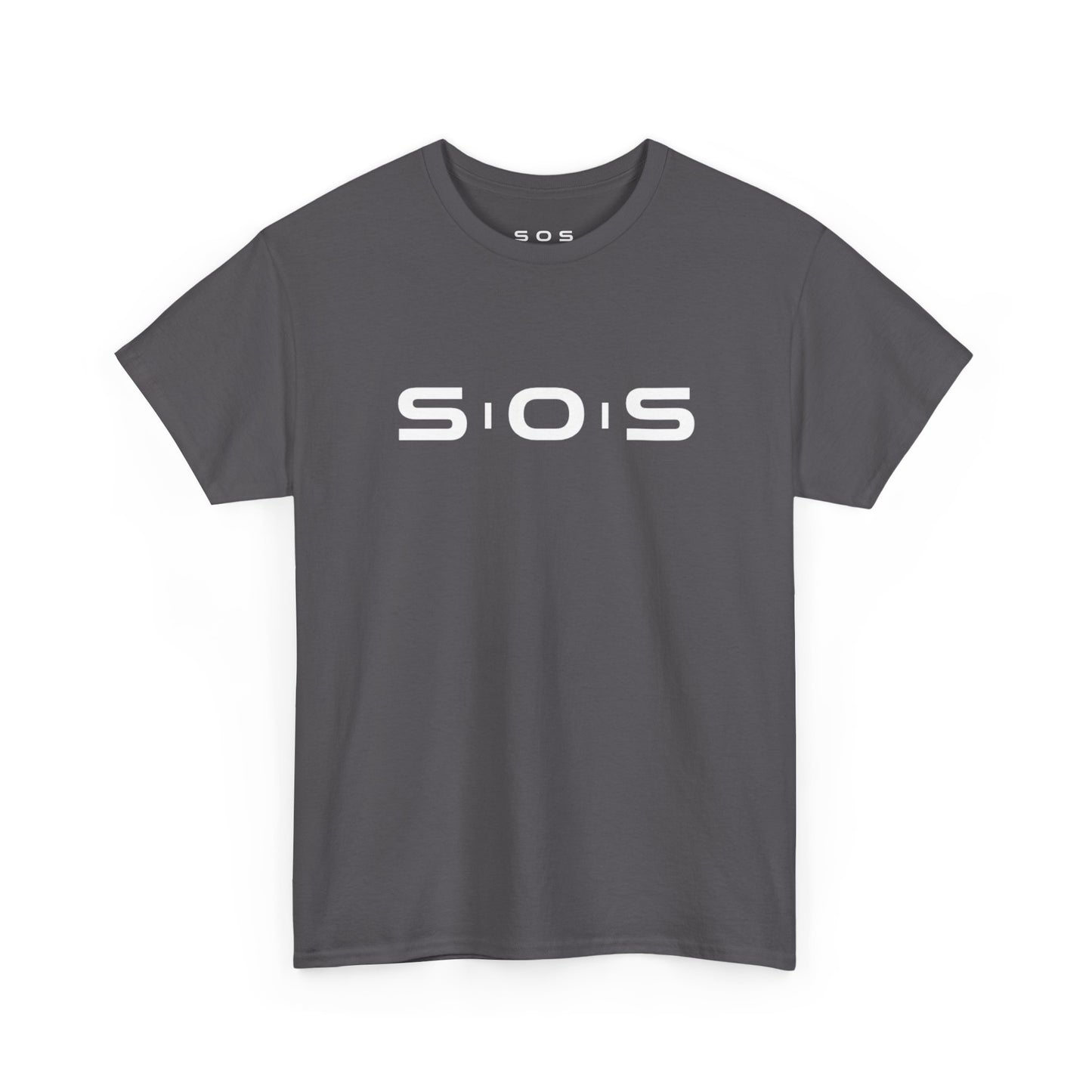 SOS Minimalist Logo T‑Shirt — Black Graphic Tee
