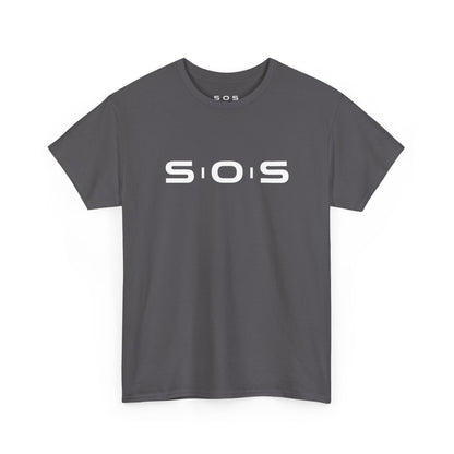 SOS Minimalist Logo T‑Shirt — Black Graphic Tee