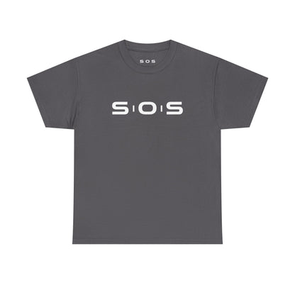 SOS Minimalist Logo T‑Shirt — Black Graphic Tee