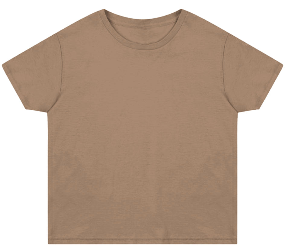 Women's High Waisted Tee - Plain