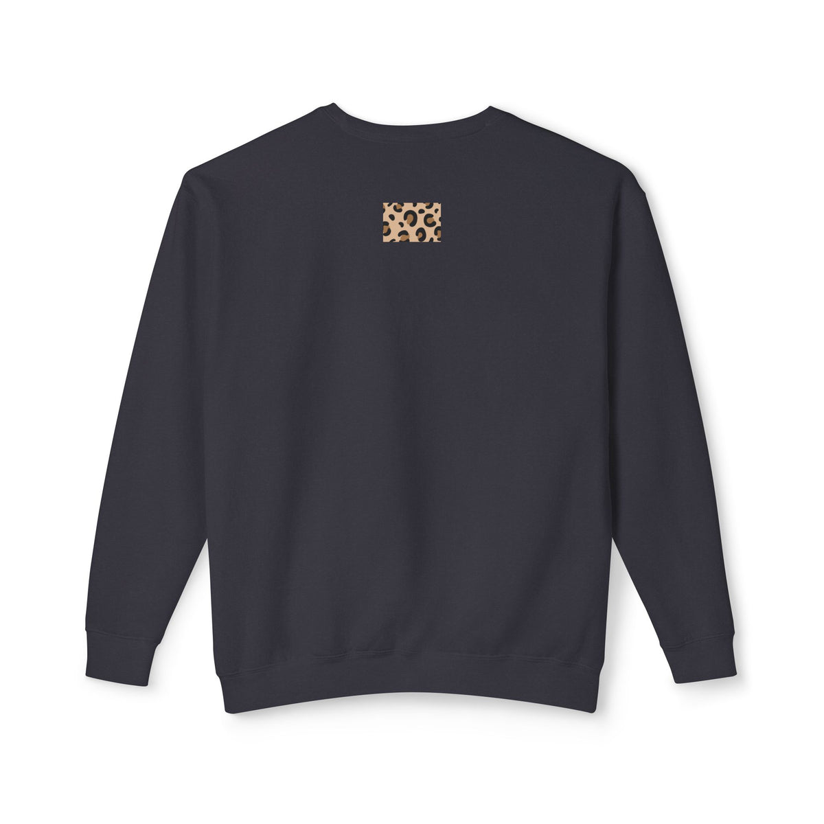 Lightweight Leopard Print Crewneck Sweatshirt
