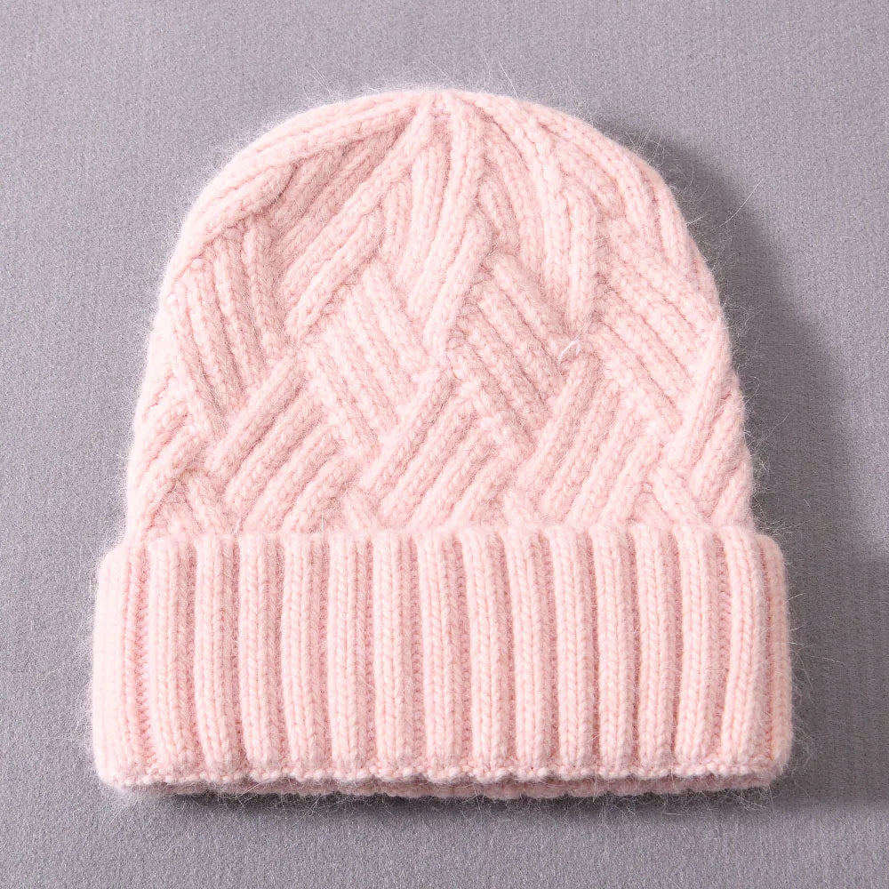 Womens Beanie Cashmere Wool Blend