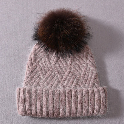Womens Beanie Cashmere Wool Blend