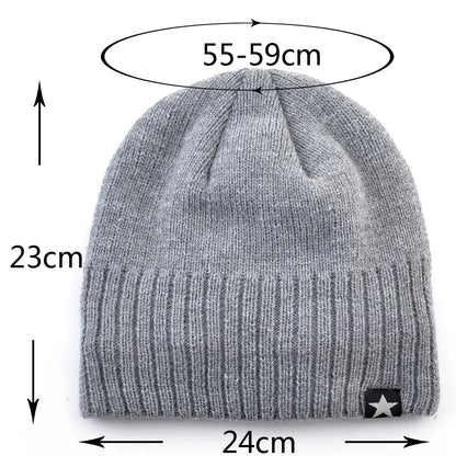 Knitted Double Layer Beanie