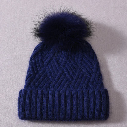 Womens Beanie Cashmere Wool Blend