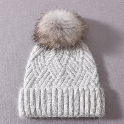 Womens Beanie Cashmere Wool Blend
