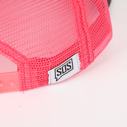 Trucker Cap - Dark Grey/Pink