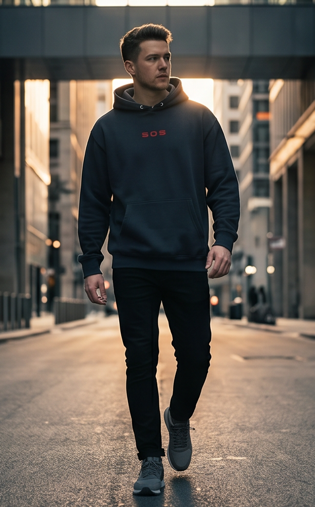 Mens premium mid-weight hoodie