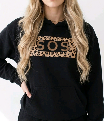Leopard Boxprint Hoodie