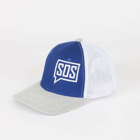 Trucker Cap - Blue/White/Grey