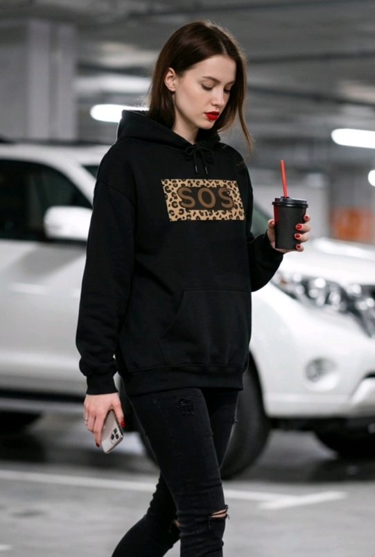Leopard Boxprint Hoodie