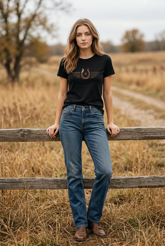 Womens Vintage Western Tee