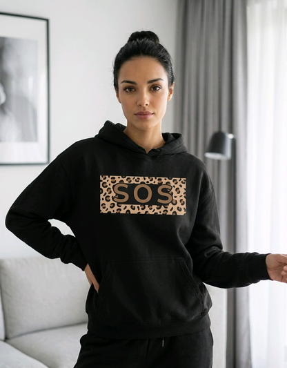 Leopard Boxprint Hoodie